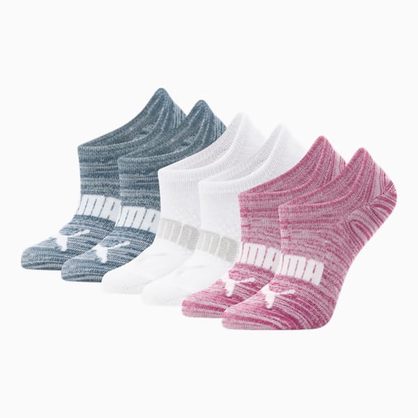 Calcetines de mujer sin felpa para tenis [paquete de 6], NAVY, extralarge